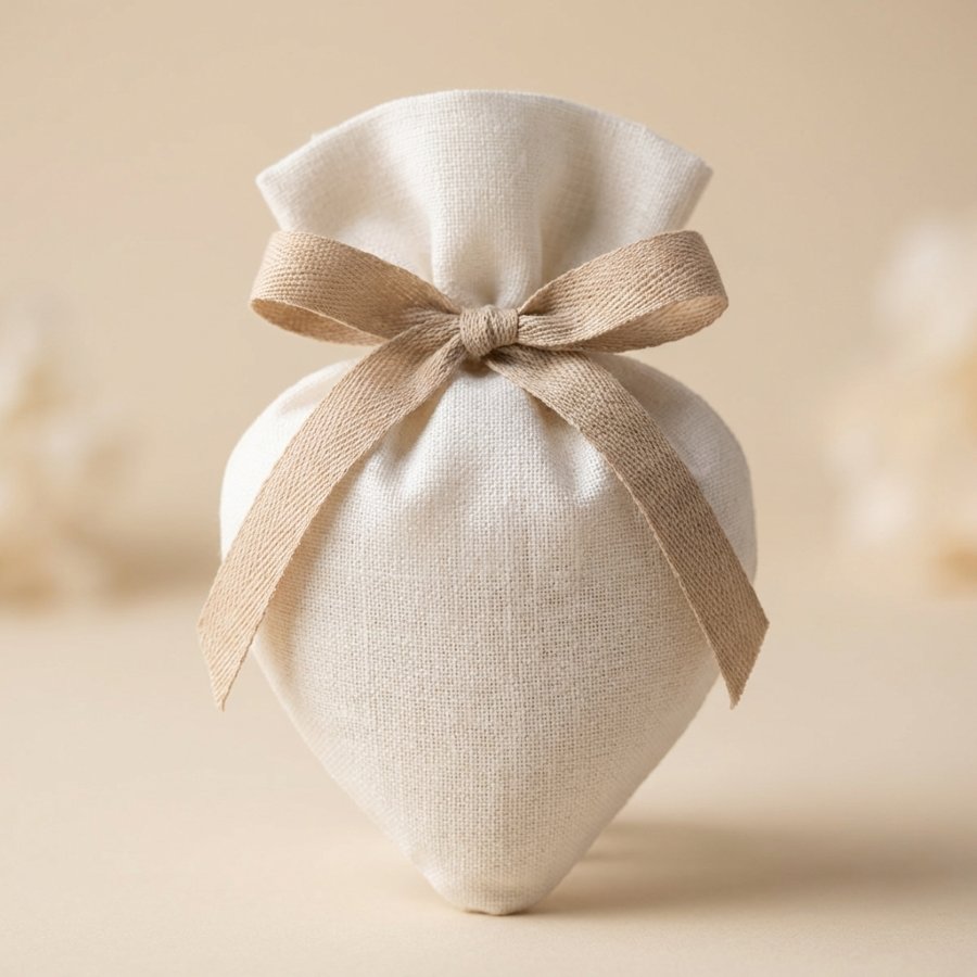 Modello Bomboniera sacchettino cuore