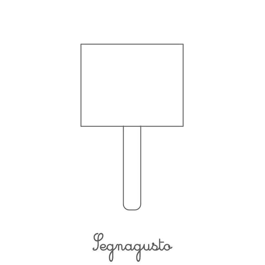 Modello Segnagusto confettata personalizzato