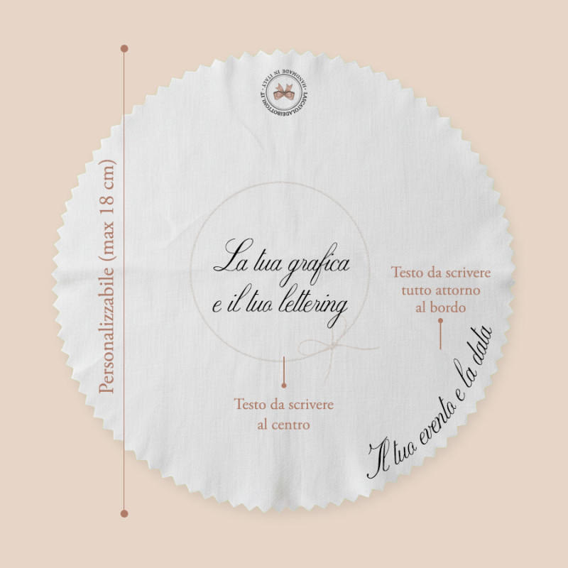 Copri barattolo personalizzato coccinella