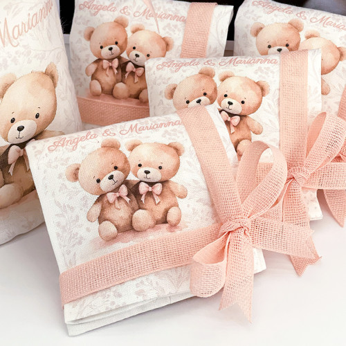Bomboniere bustina personalizzata orsetti