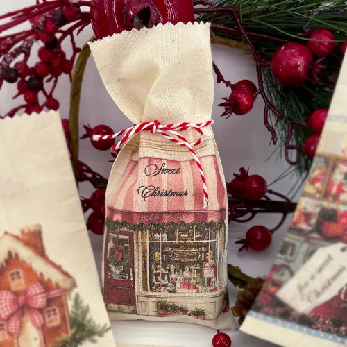 Natale sacchetti natalizi sacchettino natale 
