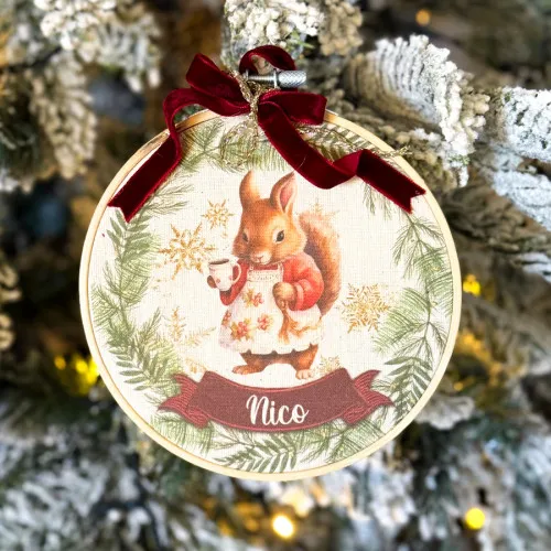 Natale palline di natale personalizzate pallina di natale in telaio 