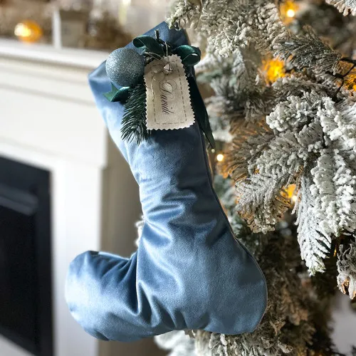 Natale calze della befana personalizzate calza con tag 