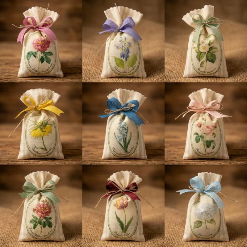 Set 8 sacchettini portaconfetti piccoli 
