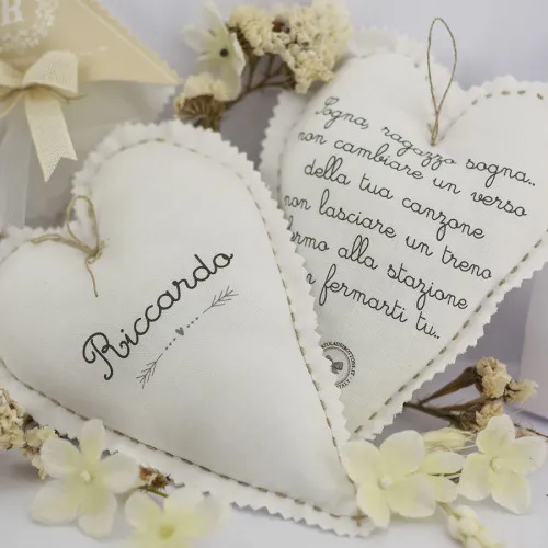 Bomboniere comunione bomboniere cuore tilda personalizzato 
