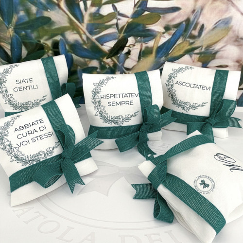 Bomboniere bustina personalizzata ghirlanda