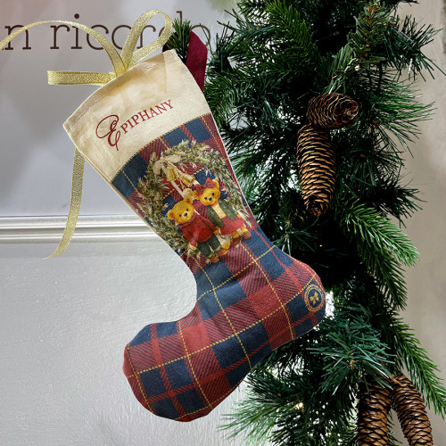 Calza befana personalizzata orsetti