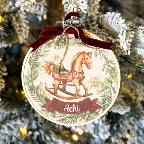 Natale palline di natale personalizzate pallina di natale in telaio 