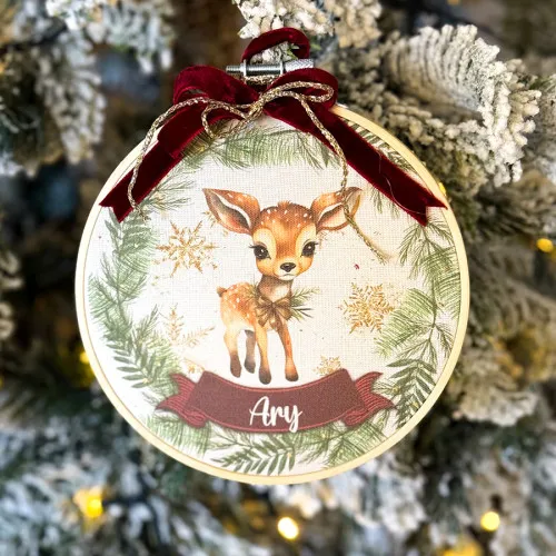 Natale palline di natale personalizzate pallina di natale in telaio animaletti