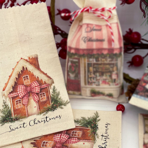 Sacchettino Natale orsetto