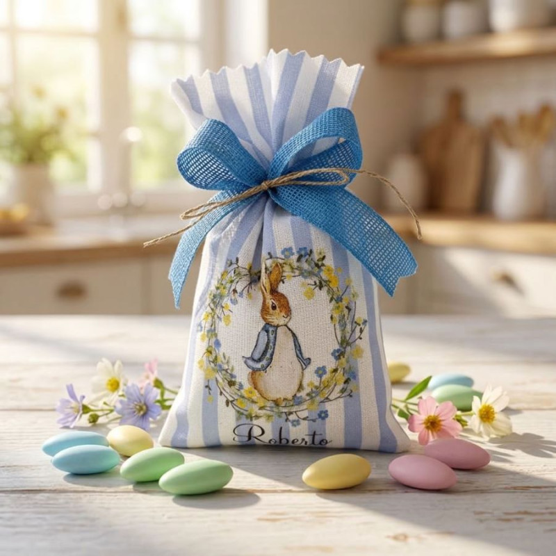 Sacchettino portaconfetti peter rabbit