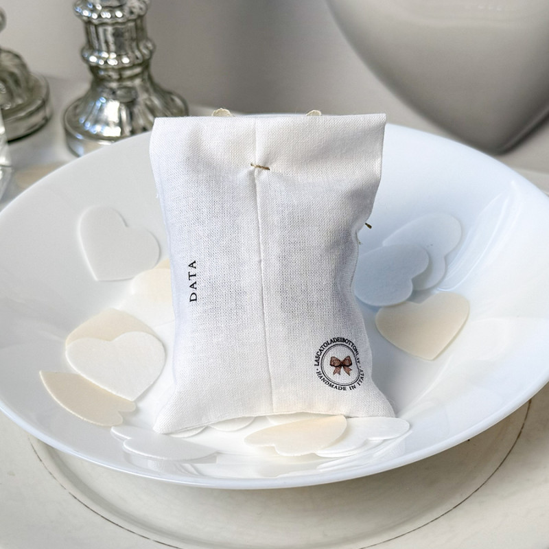 Sacchettino portaconfetti piccolo iniziali