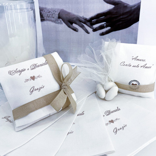 Bomboniere bustina personalizzata 