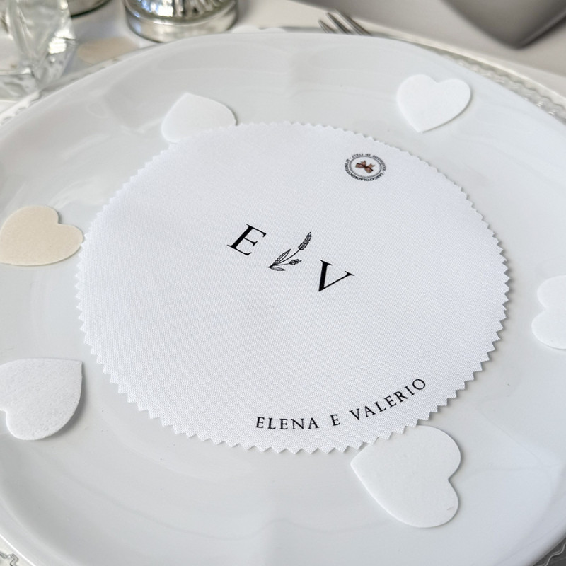 Copri barattolo personalizzato iniziali