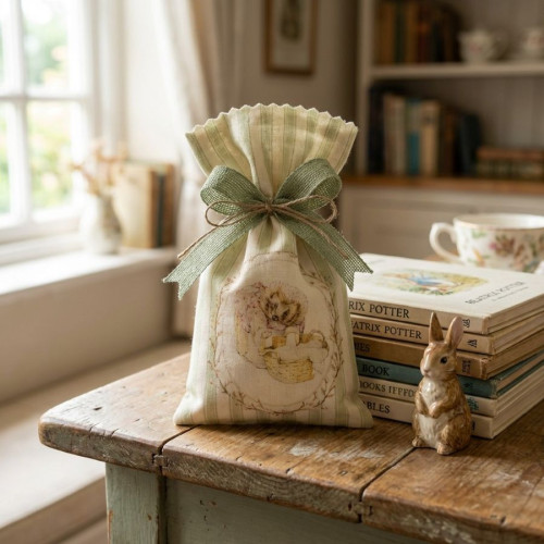 Bomboniere nascita e battesimo sacchettino portaconfetti piccolo peter rabbit