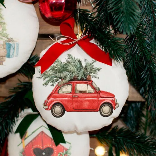 Natale palline di natale personalizzate pallina di natale imbottita cinquino