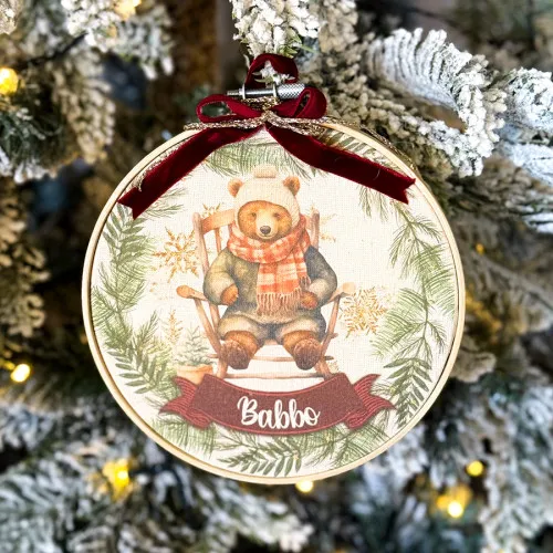 Natale palline di natale personalizzate pallina di natale in telaio 