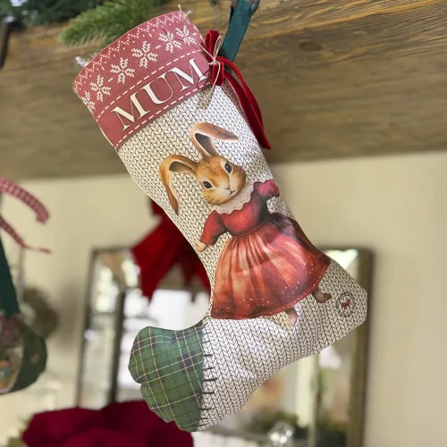 Natale calze della befana personalizzate calza befana personalizzata coniglietta