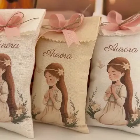 Sacchettino portaconfetti bambina