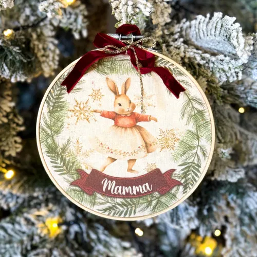 Natale palline di natale personalizzate pallina di natale in telaio 