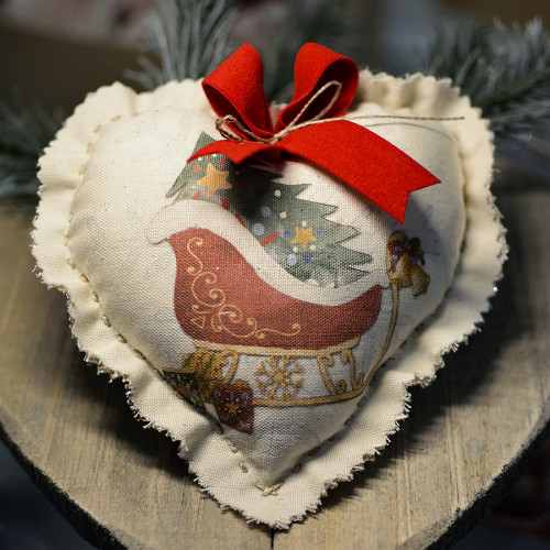 Cuore medio Natale personalizzato # 030202004801