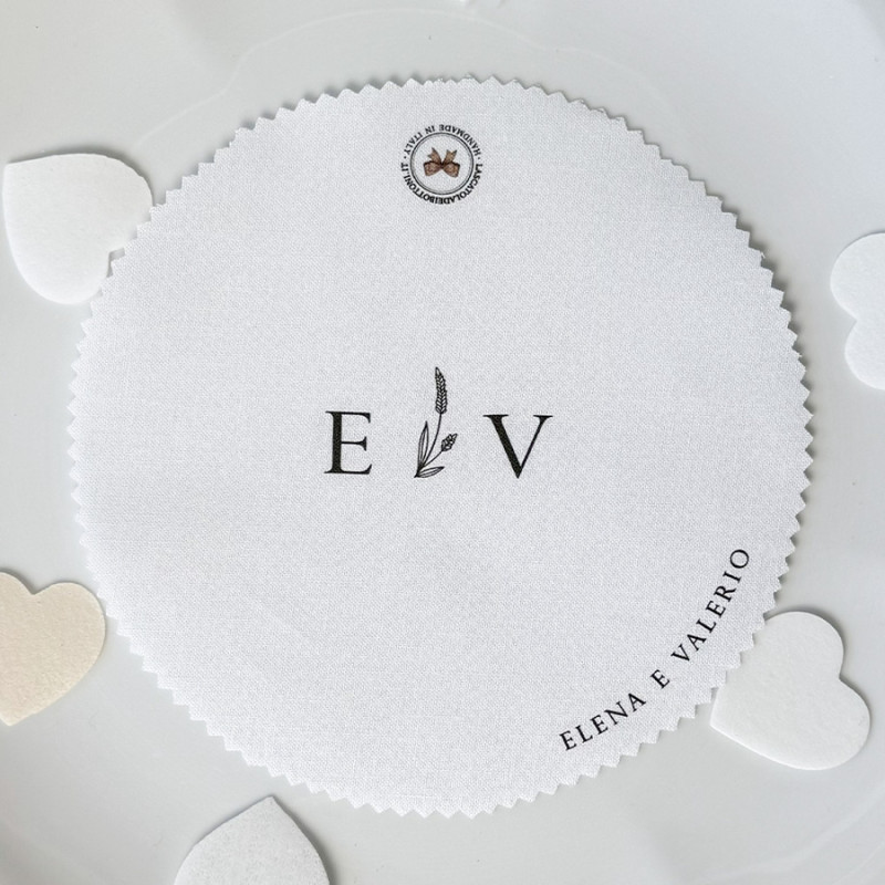 Copri barattolo personalizzato iniziali