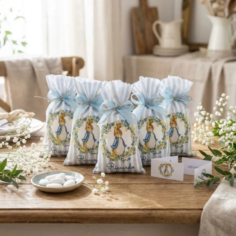 Sacchettino portaconfetti peter rabbit