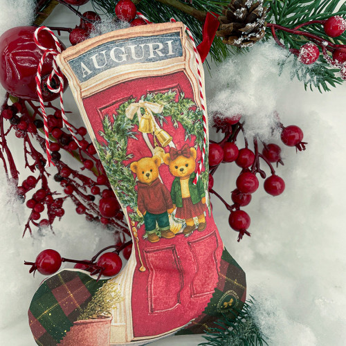 Calza befana personalizzata orsetti