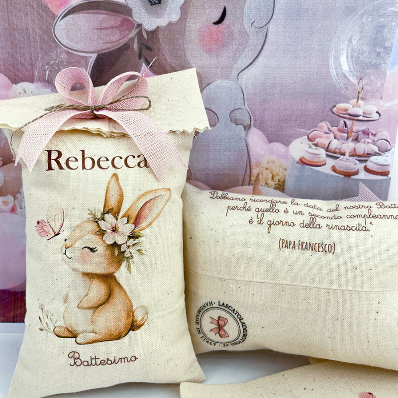 Sacchettino portaconfetti medio coniglietta