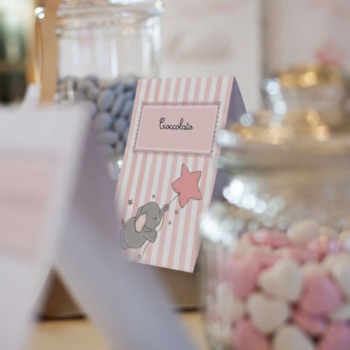 Prodotti di carta segnagusto segnagusto confettata personalizzato elefantina