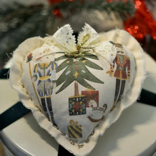 Cuore medio Natale personalizzato 